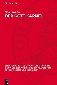 Cover Der Gott Karmel