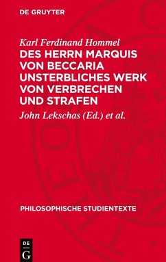 Cover Des Herrn Marquis von Beccaria unsterbliches Werk von Verbrechen und Strafen