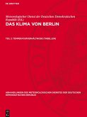 Das Klima von Berlin, Teil 2, Temperaturverhältnisse (Tabellen)