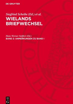 Cover Wielands Briefwechsel, Band 2, Anmerkungen zu Band I