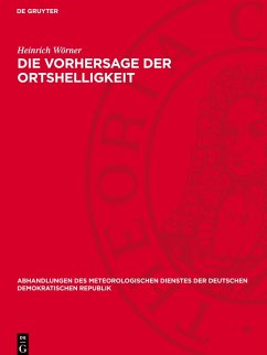 Cover Die Vorhersage der Ortshelligkeit