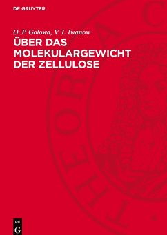 Cover Über das Molekulargewicht der Zellulose