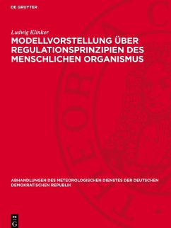 Cover Modellvorstellung über Regulationsprinzipien des menschlichen Organismus