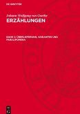 Erzählungen, Band 2, Überlieferung, Varianten und Paralipomena