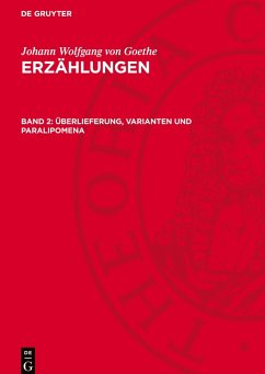 Cover Erzählungen, Band 2, Überlieferung, Varianten und Paralipomena