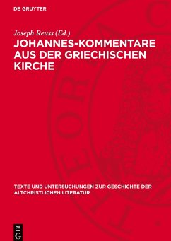 Cover Johannes-Kommentare aus der griechischen Kirche