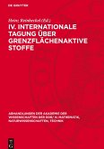 IV. Internationale Tagung über Grenzflächenaktive Stoffe