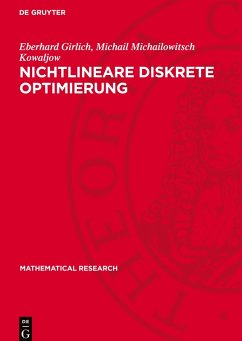 Cover Nichtlineare diskrete Optimierung