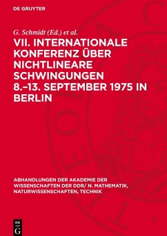 Cover VII. Internationale Konferenz über Nichtlineare Schwingungen 8.-13. September 1975 in Berlin