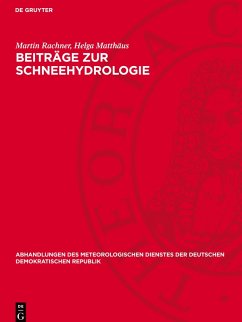 Cover Beiträge zur Schneehydrologie