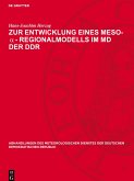 Zur Entwicklung eines Meso-¿-Regionalmodells im MD der DDR