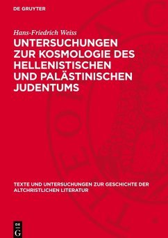 Cover Untersuchungen zur Kosmologie des hellenistischen und palästinischen Judentums