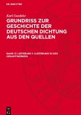 Grundriss zur Geschichte der deutschen Dichtung aus den Quellen, Band 17, Lieferung 1, (Lieferung 52 des Gesamtwerkes)
