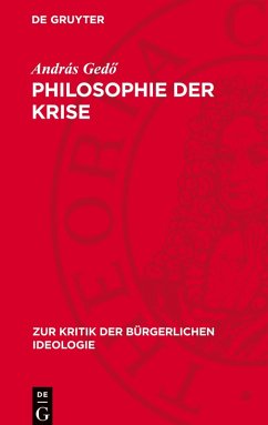 Cover Philosophie der Krise
