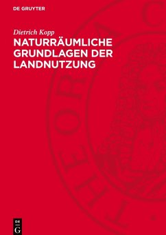 Cover Naturräumliche Grundlagen der Landnutzung