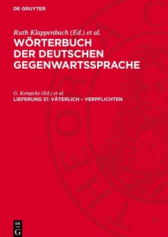Wörterbuch der deutschen Gegenwartssprache, Lieferung 51, väterlich - verpflichten