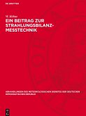Ein Beitrag zur Strahlungsbilanz-Messtechnik Ein Beitrag zur Strahlungsbilanz-Messtechnik