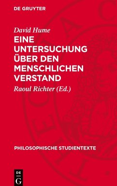 Cover Eine Untersuchung über den menschlichen Verstand