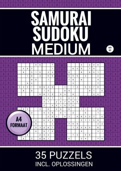 Samurai Sudoku - Medium - 35 Puzzels Incl. Oplossingen - Nr. 52 - Sudoku Puzzelboeken