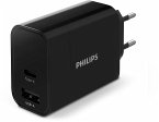 Philips High Power Dual Charger 30W 1 USB-A + USB C