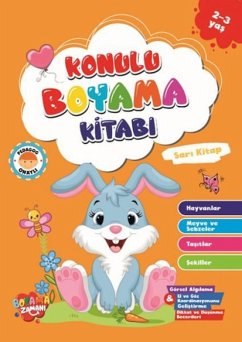 Cover Konulu Boyama Kitabi Serisi-Sari Kitap 2-3 Yas