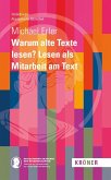 Warum alte Texte lesen? Lesen als Mitarbeit am Text Warum alte Texte lesen? Lesen als Mitarbeit am Text