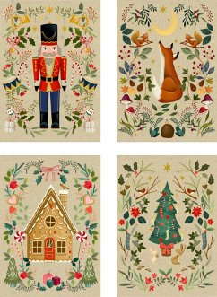 Cover A5-Graspapier-Adventskalender - Weihnachtszauber