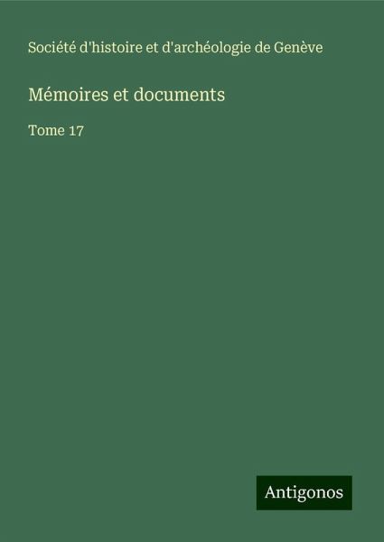 Mémoires et documents