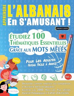 Cover APPRENDRE L'ALBANAIS EN S'AMUSANT - POUR LES ADULTES