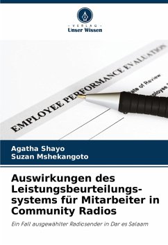 Auswirkungen des Leistungsbeurteilungs- systems für Mitarbeiter in Community Radios Cover Auswirkungen des Leistungsbeurteilungs- systems für Mitarbeiter in Community Radios
