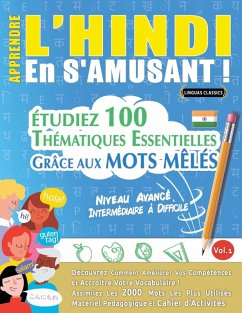 Cover APPRENDRE L'HINDI EN S'AMUSANT - NIVEAU AVANCÉ