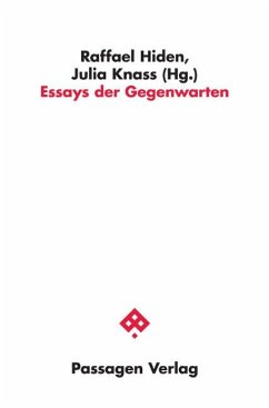 Cover Essays der Gegenwarten