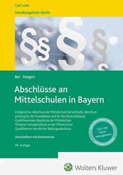 Cover Abschlüsse an Mittelschulen in Bayern