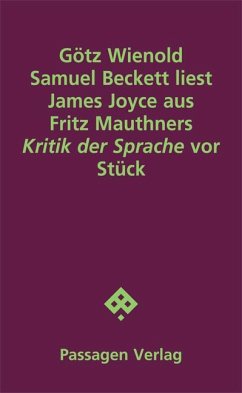Cover Samuel Beckett liest James Joyce aus Fritz Mauthners 