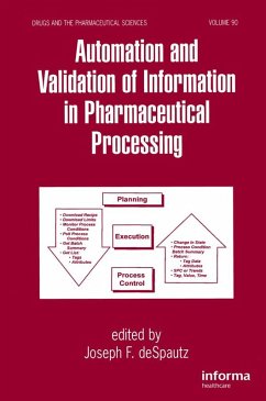 Cover Automation and Validation of Information in Pharmaceutical Processing (eBook, ePUB)