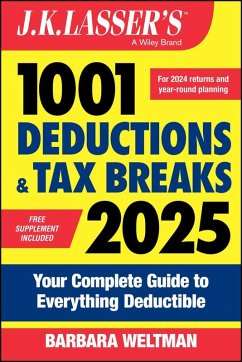 J.K. Lasser's 1001 Deductions & Tax Breaks 2025 (eBook, PDF) - Weltman, Barbara