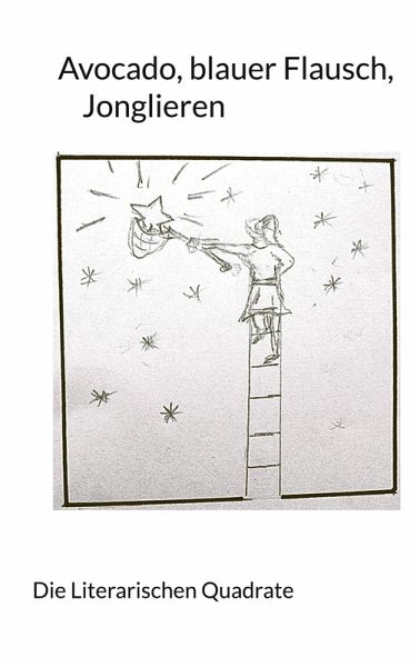 Avocado, blauer Flausch, Jonglieren Avocado, blauer Flausch, Jonglieren