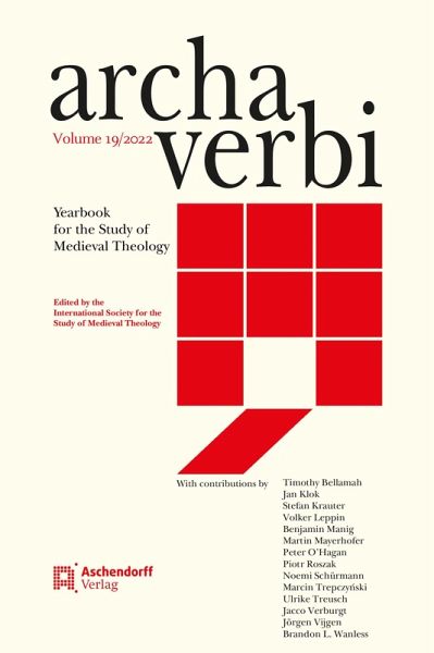 Archa Verbi, Volume 19/2022 Archa Verbi, Volume 19/2022