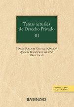 Cover Temas actuales de derecho privado III