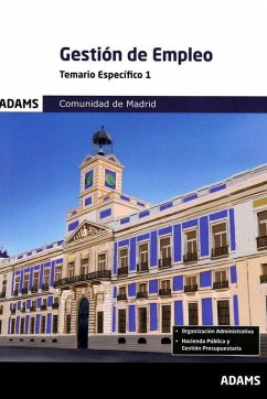 Cover Temario específico 1 Gestión de Empleo de la Comunidad de Madrid