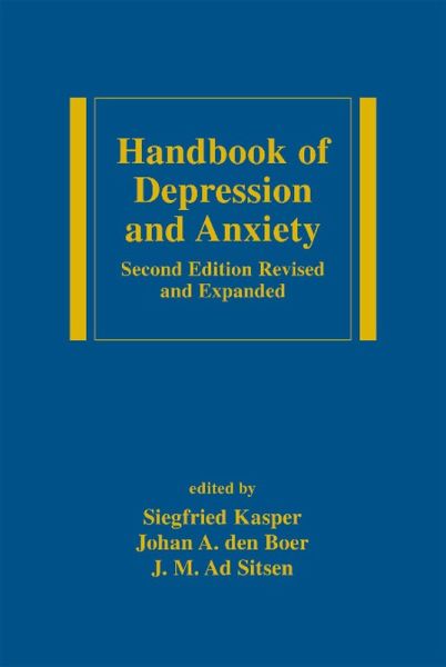 Handbook of Depression and Anxiety (eBook, ePUB)