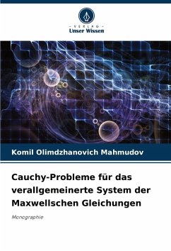 Cover Cauchy-Probleme für das verallgemeinerte System der Maxwellschen Gleichungen