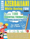 LEARN AZERBAIJANI WHILE HAVING FUN! - FOR ADULTS