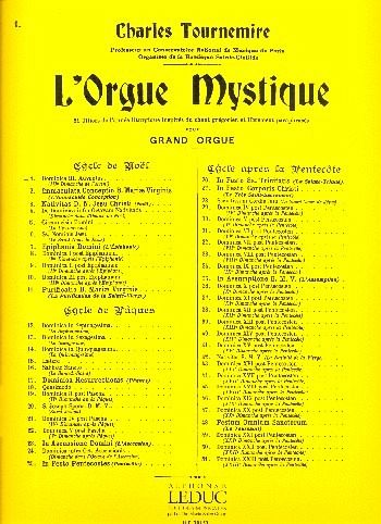 L'Orgue mystique vol.1 cycle de Noel