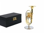Tuba mit Ständer und Geschenkbox 10,16cm vergoldet Tuba mit Ständer und Geschenkbox 10,16cm vergoldet