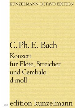 Cover Concerto d-Moll für Flöte und Streichorchester Partitur