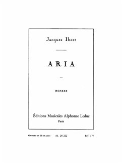 Cover Aria pour clarinette et piano