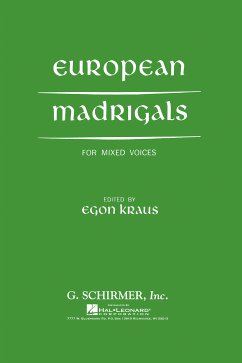 Cover European Madrigals For Mixed Voices