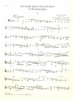 Cover Serenade nach schwedischen Volksmelodien für Streichorchester Viola