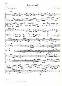 Cover Concerto d-Moll für Oboe, Streicher und Bc Violine 1